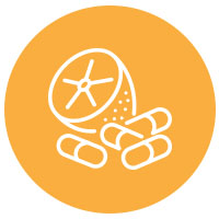 orange fruit and capsule